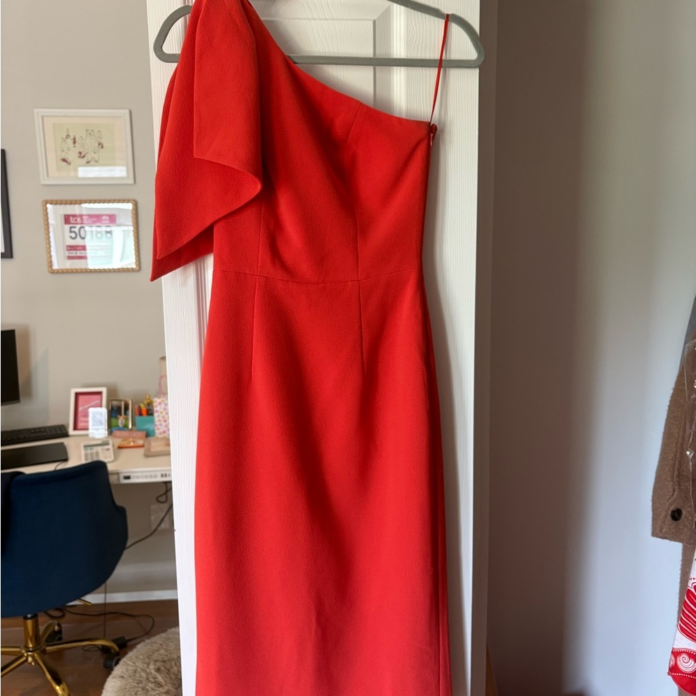 Dress the Population Tiffany One-Shoulder Midi Dress